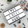 LED letter Light Box A4 Size letters light box Lamp Letters Card Cinema Light box Home Decoration Lamp,-(K.S.). 