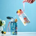 Kids Water Sippy Cup With Straw Cartoon Leakproof Water Bottles Outdoor Portable Drink Bottle Children's Lovely Cup. 