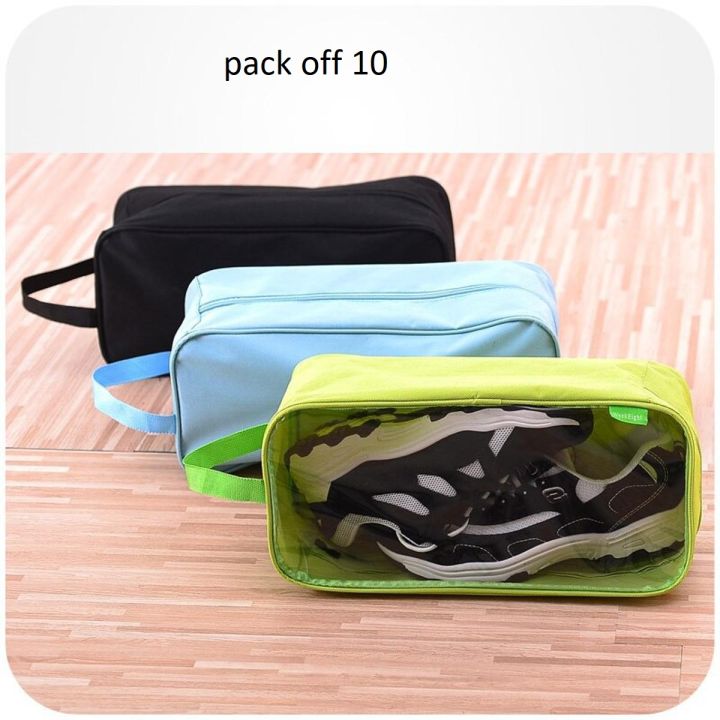 Pack of 10 Travel Shoes Organizer Storage Bag, Shoes Organizer