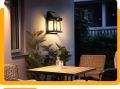 Outdoor Solar Wall Light with Motion Sensor – Automatic LED Human Body Induction Lamp for Garden, Balcony & Pathway. 