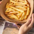 AIR FRYER LINERS 50 pcs | Disposable Paper Liner Non-Stick Mat Steamer Round Paper Baking Mats | Water-Proof Parchment Paper for Air Fryer | BuyVogue. 