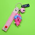 BT21 / BTS (Tata, Shooky, Mang, Koya and Cooky) - cartoon character / action figure keychain for kids (girls and boys) - bag hanging accessories / key chain. 