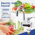 Electric Water Heater Tap - Hot Water Tap for Kitchen Bathroom Instant Heating Faucet - Digital Display - Shock Proof - ABS Body - Fast Tankless Water Geezer. 
