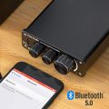 Fosi Audio BT10A Bluetooth 5.0 Stereo Audio Amplifier Receiver 2 Channel Class D Mini Hi-Fi Integrated Amplifier Suitable for Home Speaker 50W x2 TPA3116. 