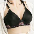 bra push up seamless wireless women plus size bra No steel ring knit ladies bra embroidery thin cup bra gather comfortably on the drooping. 