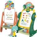 Dino Drawing Board ,Magnetic Dinosaur Colored Graffiti Erasable Stand Children’s Drawing Board , Children's Magnetic Drawing Board Magnetic Writing Board Colorful Doodles Home Erasable Stand Type Drawing Great Gift for Kids. 