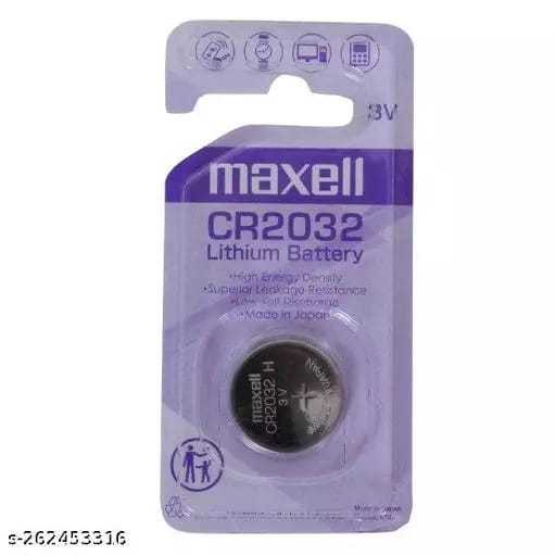 Maxell CR2032 Lithium Batteries (5 Pieces) 3V (Coin Cell) for Computer Motherboard, Camera, and Watches - Original Japanese Product in Retail Card Packing