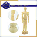Keep Smiling - 5.5inch (Male) Wood Manikin Articulated Mannequin with Base and Flexible Body Perfect For Drawing the Human Figure Paint Sketch Model People Wooden Man Drawing Model. 