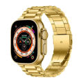 T10 Ultra Golden Edition Smart watch | 49MM Display | BT Calling, Custom Wallpaper | Water resistance. 