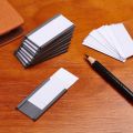 50Pcs Magnetic Label Holders with Magnetic Data Card Holders with Clear Plastic Protectors for Metal Shelf (1 x 2 Inch). 