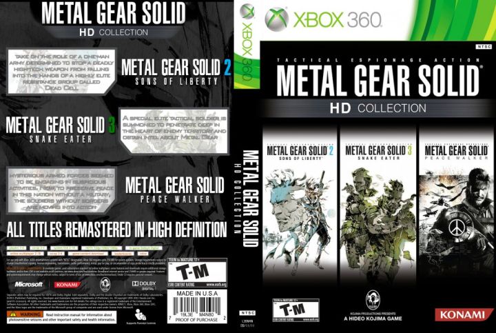 Metal%20Gear%20Solid%20HD%20Collection%20DVD%20video%20game%20for%20XBOX%20360%20LT3/JTAG%20Game%20Console%202DVD%20-%20Image%202
