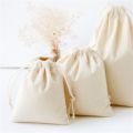 10X12/14X16/19X24/25X32cm White Drawstring Pouches Gift Blank Bags For DIY Cotton Hemp Bags Jewelry Display Packaging Storage. 