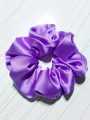 scrunch-it-up Premium Shamoz satin silk scrunchies, hair ties, hair ponies, high quality luxury silk scrunchies, large size anti- hair breakage, hair ties suitable for all occasions for both girls and women for long and short hair. 