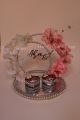 engagement ring platter/ ring plate/ customize ring plate with names/ with 2 ring boxes. 
