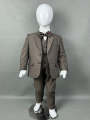 6Mth - 10Yrs Grey 5Pcs Coat Pant Suit for Boys BCP20. 