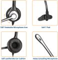 Phone Headset with Microphone Noise Cancelling & In-line Controls, 3.5mm Mobile Phone Headphone for Laptop Computer PC Skype Webinar Zoom Office Business Call Center, Super Lightweight. 