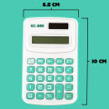 KC 888 Mini Calculator 8 Digits Display with Solar and Battery Power. 