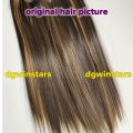 Hair for girls brown to Ombre Two Colors Mix Streaking Hair Extension streaking extension Tangle free and no shedding. No chemical process. Well-constructed double weft to ensure no shedding Full Length & Volume Texture: Straight. 