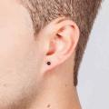 Round Ball Stud Earrings For Women Men Stainless Steel (Pair). 