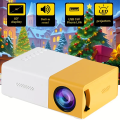 TOMA YG600 (YG300 UPDATED version with mobile connectivity option) mini projector plug-in mobile phone projector Portable, 3D Ready, USB & Remote Control, 30000 Hours, Quick Focus, Outdoor Camping & Home Theater, Kids Gift for Birthdays. 