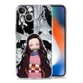 Nezuko Demon Slayer collage Anime Transparent Phone Case For iPhone 14 13 12 11 Pro Max XS X XR SE 7 8 Plus Lens Protect Cover. 