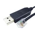 USB To Rj11 Rj12 6P4C Adapter Serial Control Cable EQMOD Cable for Az-Gti Mount Pc Connect for Hand Control Cable,1.8M. 