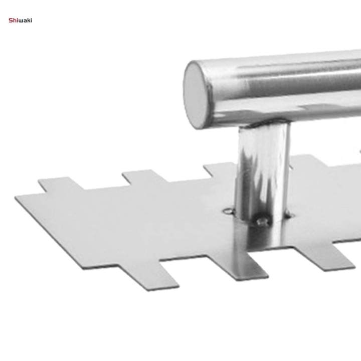 Steel%20Plastering%20Trowel%20Notched%20Spreader%20with%20Finishing%20Trowel%20Putty%20Drywall%20Hand%20Tool%2030cm%20-%20Image%203