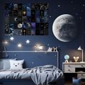 20pcs Astronomy Wall Collage Kit Aesthetic Pictures, Moon Stars Photo Collage Kit Dorm Room Decor for Teen Boy Girl, Moonlight Aesthetic Room Decor Photo Collection for Bedroom ( 4x6 inch). 