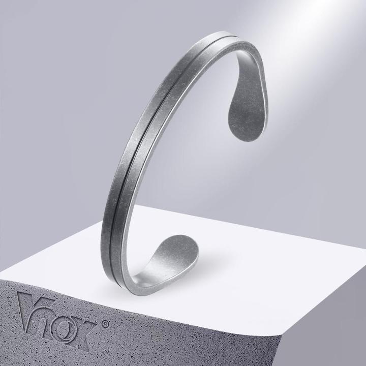 VNOX Tiger Eye Twisted Cable Bracelet - Stainless Steel Adjustable Cuff For Men & Women