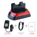 MOTBSID Hard Drive Docking Station, All in 1 USB 2.0 to SATA IDE Dual Slots HDD Reader for 2.5 3.5 Inch IDE SATA IIIIII HDD SSD ORIGINAL UK ZONE STOCK. 