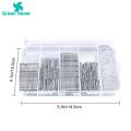 Bobby Pins Container Brown Hair Pins Set with Storage Box for Weddings Parties Easy U Shape Clips for Daily Wear Favorite Hair Ties Organizer. 