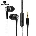 Wiresto In-Ear Headphones Earphone Wired Earbuds Sport In Ear Headphone Stereo Headset3.5mm Jack Wired Cable Music Headphone HIFI Sound Quality No Ear Pain Earphone Headphone with HD Microphone. 