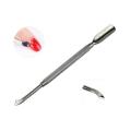 Nail Cuticle Pusher Stainless Steel Polish Remover Dead Skin Push Cutter Manicure Tool. 