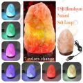 7 Color Changing USB Himalayan Salt Lamp for Home Decoration, Pink salt lamp, Salt lamp bulb, Rock salt lamp, Asthma and Allergy Patients to Clean room Atmosphere. Glory Art. 