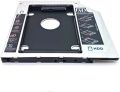 Second HDD Caddy 9.5mm SATA 3.0 for 2.5" SSD Case Hard Disk Enclosure with LED Indicator for Notebook ODD DVD-ROM, Universal 9.5mm SATA 2nd SSD HDD Hard Drive Caddy Fits In The Place Of CD/DVD-ROM Optical Drive. 