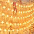 20 LED Battery Operated Star String Fairy Lights – Warm White Twinkling Star Lamps for Wedding, Birthday Party, Christmas, Ramadan, Eid, Home Decoration, Bedroom, Garden, Festival, Indoor & Outdoor Lighting. 