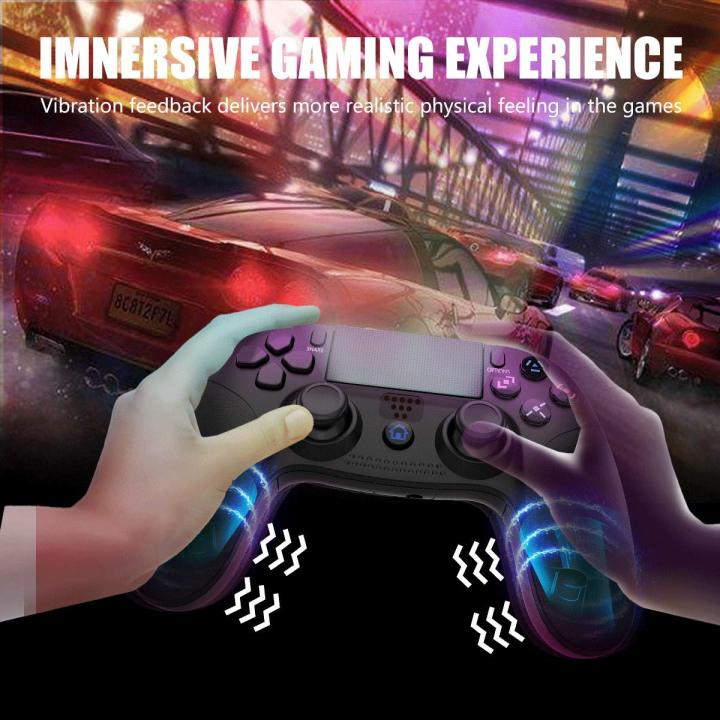 Gam%C3%B3ry%20Wireless%20Controller%20for%20PS4,%20Controller%20for%20PS4/Pro/Slim/%20PC,%20Wireless%20Controller,%20Wireless%20Bluetooth%20Gamepad%20Joystick%20Controller%20with%20Dual%20Vibration/Turbo/%20Audio%20Port/%20LED%20Display%20-%20Image%203