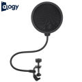 ALOGY Microphone Pop Filter Shield Dual Layers Wind Proof Screen Flexible 360° Gooseneck Clip Stabilizing Arm for Recording Broadcasting Streaming. 