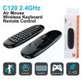 C120 Smart Air fly Remote Control Wireless QWERTY Keyboard + Mouse 2.4GHz  for Android TV, Smart TV, PC, Laptop, Mobile, Android Tv. 