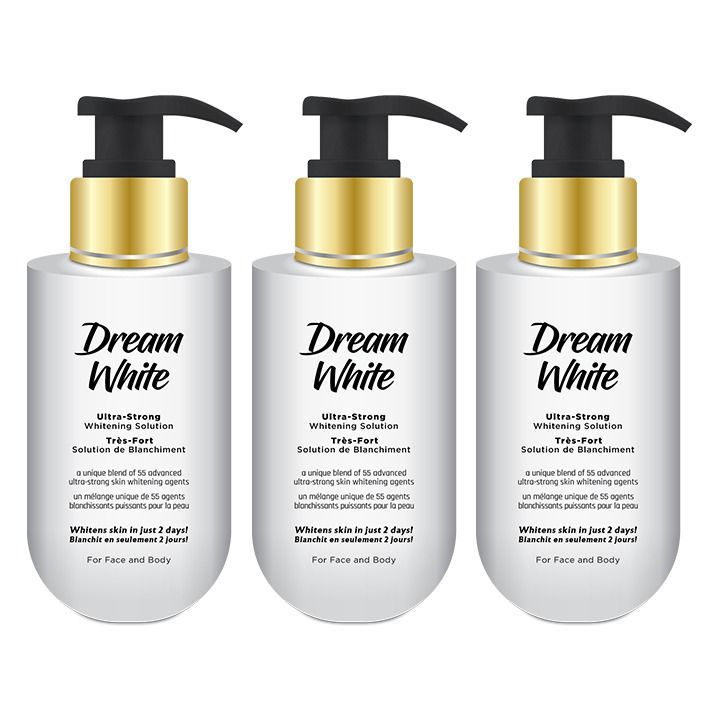 Dream White Ultra-Strong Whitening Solution For Face & Body (Pack Of 3)