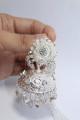 Antique jhumka earnings pure silver ( pure chandi ). 