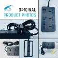 Adhesive Electrical Extension Board - 3 Universal Power Sockets + 6x USB Ports, 1.85m Extension Lead, 3000W-16A 250V - Black | Universal Socket Plug, Ideal for Home, Office or Travel  | Stick Anywhere|  Power Extension | Electric Extension |. 
