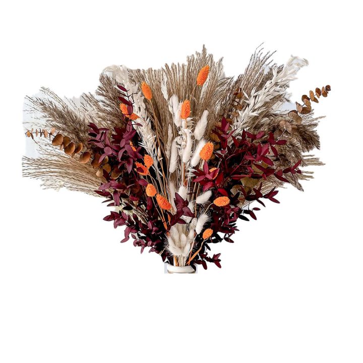 100PCS Boho Decor Flowers Natural Dried Flowers for Home Decor Boho Bathroom Decor, Office Decor
