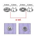 High Quality Metal Pliers Button Press Tool With 25 Button 9.5mm Metal Sewing Prong Ring Buttons Clip Plier Diy Button Punch Tool For Baby Clothes Abaya Ring Metal Button Presser Machine Fastener Snap Buttons Kit Tich Button. 