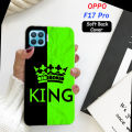 Oppo F17 Pro Back Cover Boys - King Style Mobile Back Cover Pouch - Green Airbag Case Anti Shockproof Phone Case. 