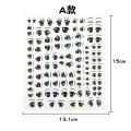 1 Sheet Cute Cartoon Eyes Stickers Anime Doll Doll Face Organ Stickers Clay Decals DIY Doll Accessories Sculpture Tools. 