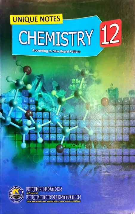 UNIQUE NOTES CHEMISTRY 12 UNIQUE PUBLISHERS | Daraz.pk