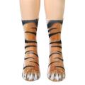 Animal Feet Socks, Men&Women Crazy Novelty Animal Paw Crew Funny Socks Sublimated 3D Print Socks. 