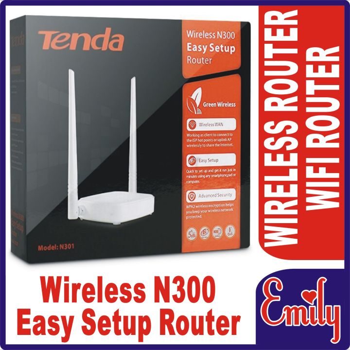TENDA%20N301%20/%20ROUTER%20/%20WIRELESS%20N300%20EASY%20SETUP%20ROUTER%20WIRELESS%20WIFI%20ROUTER%20EXTENDER%20HOME%20NETWORK%204%20PORTS%20300MBPS%20DOUBLE%20ANTENNA%20ROUTER%20-%20Image%202