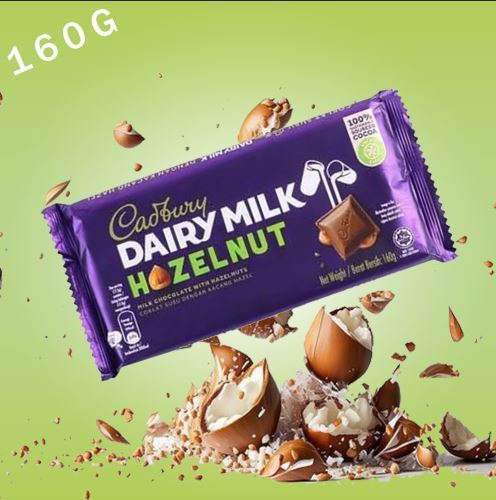 Chocolates | Cadbury Dairy milk Hazelnut 160g | In best and original quality | Imported